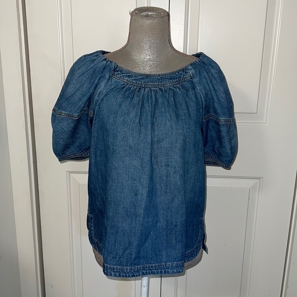 La Vie Rebecca Taylor denim shirt, size small
